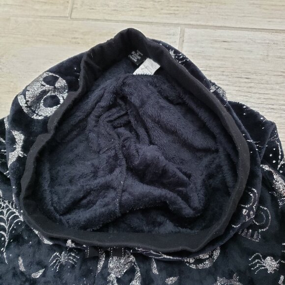 Disney The Nightmare Before Christmas Fleece Pajama Women's Silver Metallic L - Picture 4 of 6